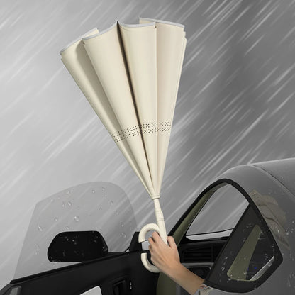 The NEW 2024 Flip Evolution Umbrella - The Ultimate Umbrella, Evolved! Reverse Folding, Windproof, Drip Free, Hands Free Umbrella