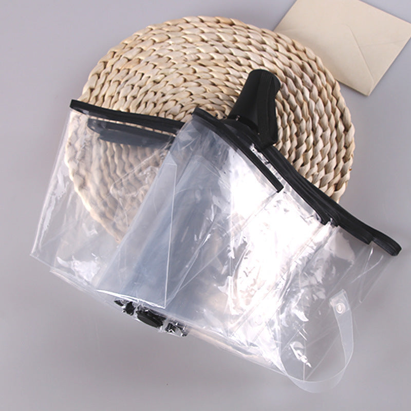 MiniVision Automatic Transparent Umbrella - the tiniest automatic clear canopy umbrella!