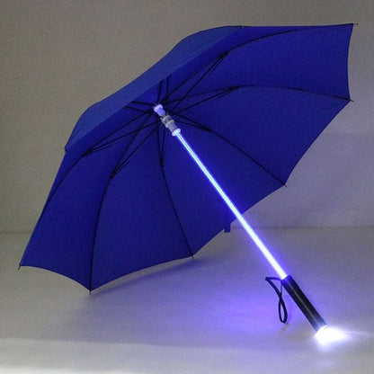'Light Sabre' LED Light Up Safety Umbrella with built-in torch - thebrollystore.com