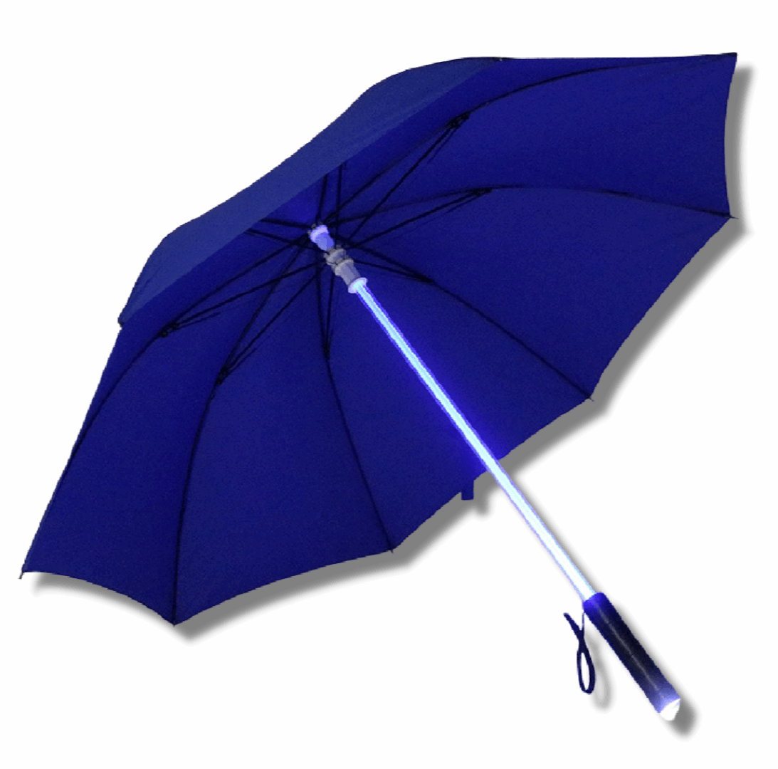'Glow' LED Umbrella With Built-in Torch - The Perfect 'After Dark' Umbrella!