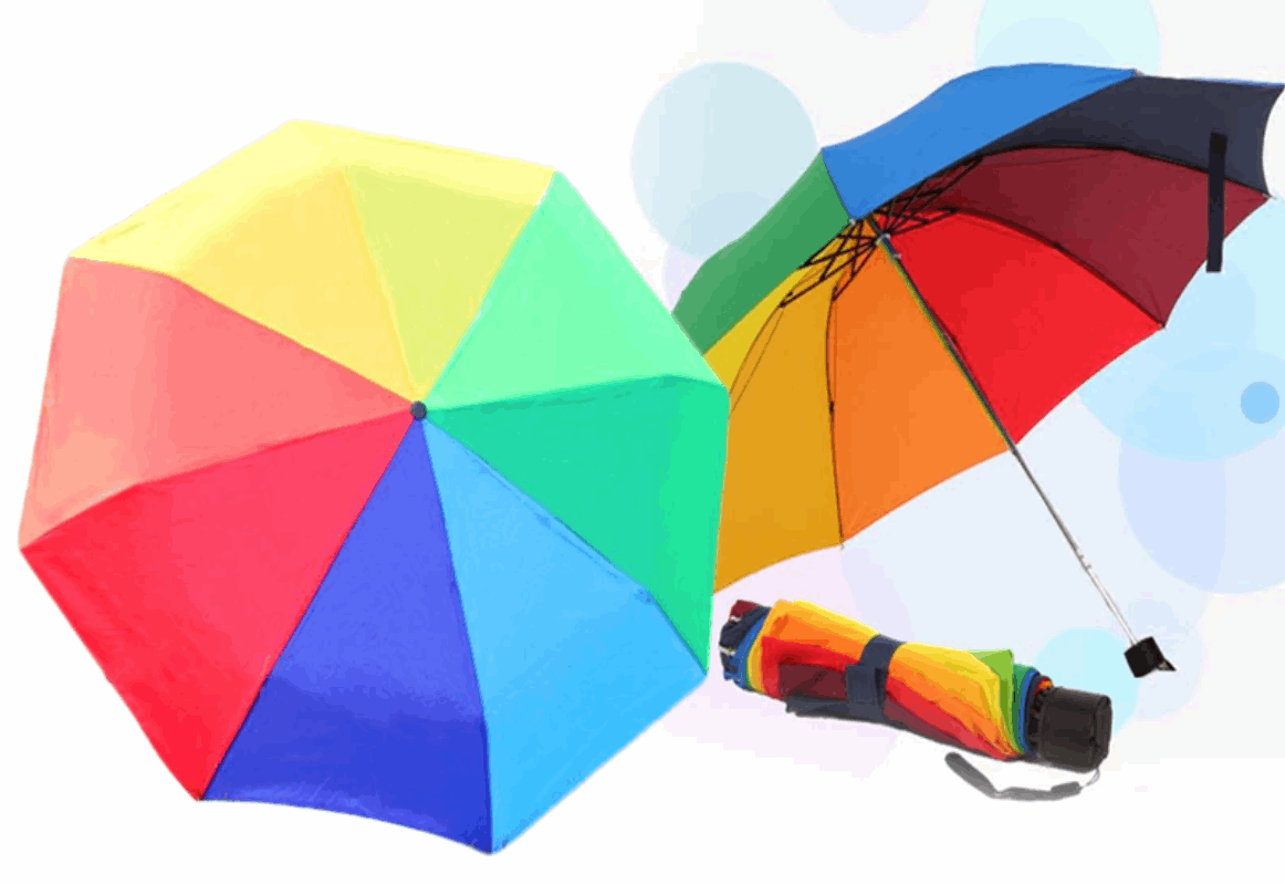 The Rainbow Compact Umbrella