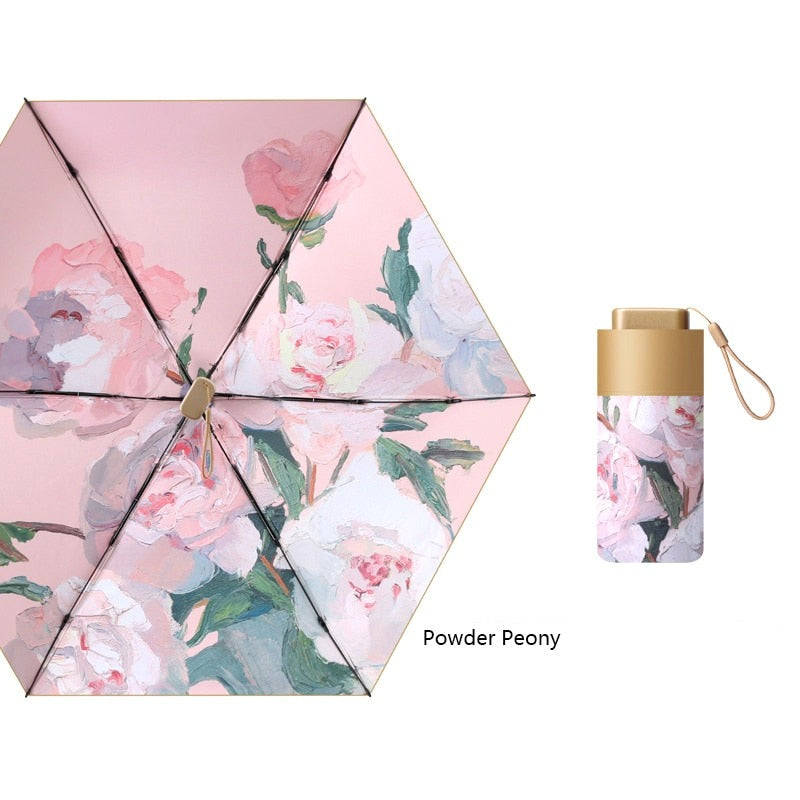 Floral Impressions Micro Compact Umbrella
