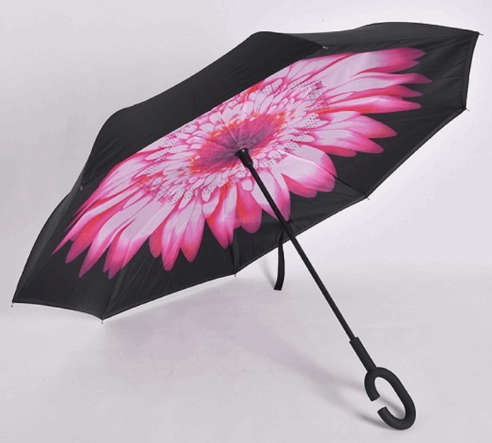 The 'Flip' Ultimate Umbrella - Hands Free, Windproof, Drip Free In Over 60 Stunning Patterns & Colours