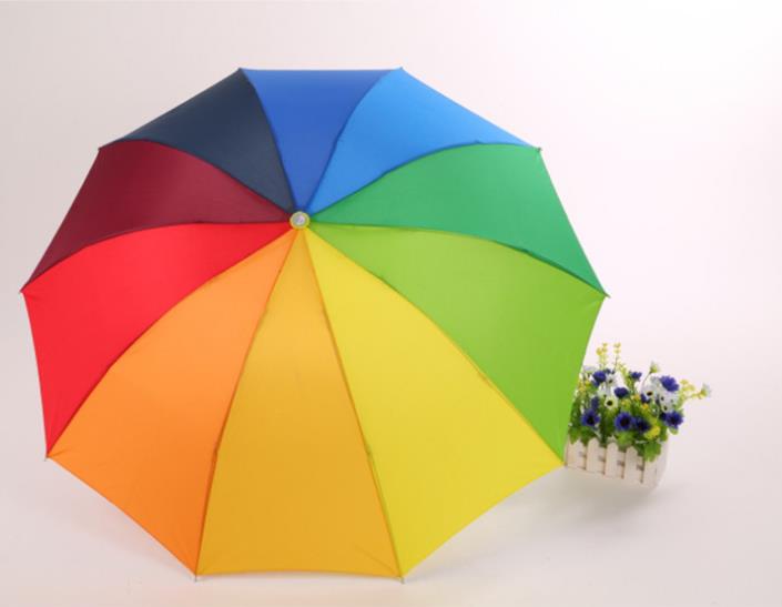 The Rainbow Compact Umbrella