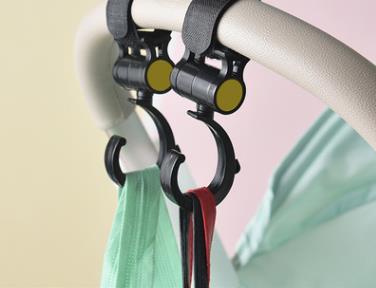 Umbrella/Bag Hook 360 degree Velcro hooks