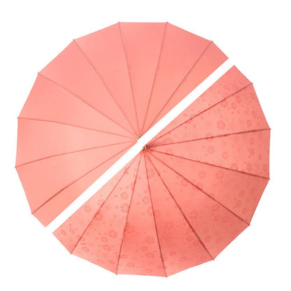 Enchanting Rain Flower: Unleash the Magic of Floral Elegance with Our Embossed Pattern Umbrella!