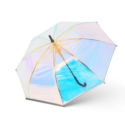 Magic Rainbow Automatic Iridescent Umbrella