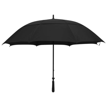 The British Modern Classic Large Black Umbrella with straight handle
