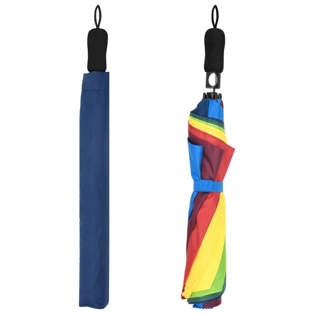 RainbowFold™ - The Ultimate Multicolour Automatic Folding Umbrella (124 cm)